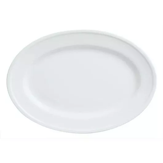 Libbey Dinnerware Libbey Empire Oval Platter 13.5" X 9.5" - Alpine White 1 - 12 Each - 1 Per Case