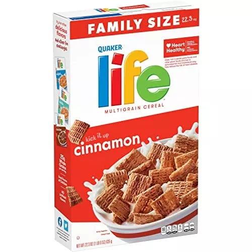 Life Cinnamon Cereal, 22.3Oz Box