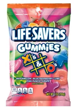 Life Savers Gummies XO Candy Peg Bag 7 oz