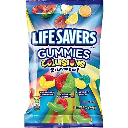Life Savers Peg Bag Gummi Collision 7 oz Single Bag