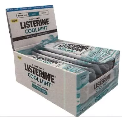 Listerine Cool Mint Mouthwash Sachet - Single Use 25ct