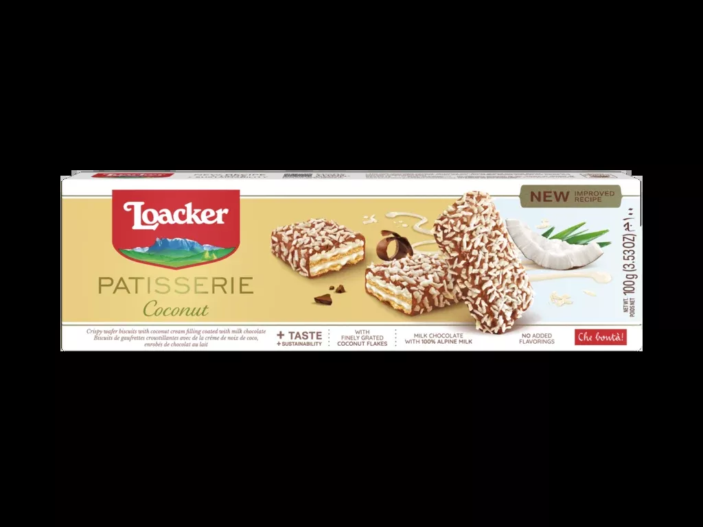 Loacker Patisserie Coconut, 3.53 oz | 100g
