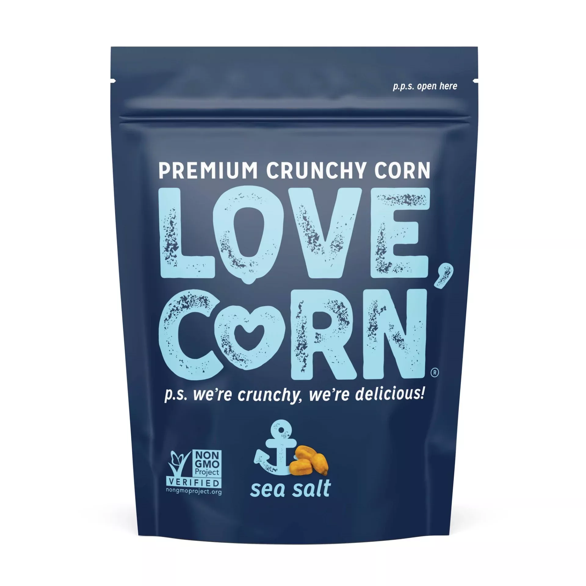 Love Corn Sea Salt Sharing Bag 4 Ounce Size - 12 Per Case