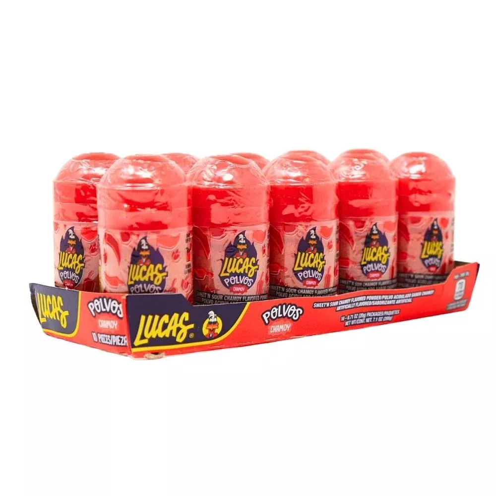 Lucas Polvos Chamoy Powder Candy - 10ct