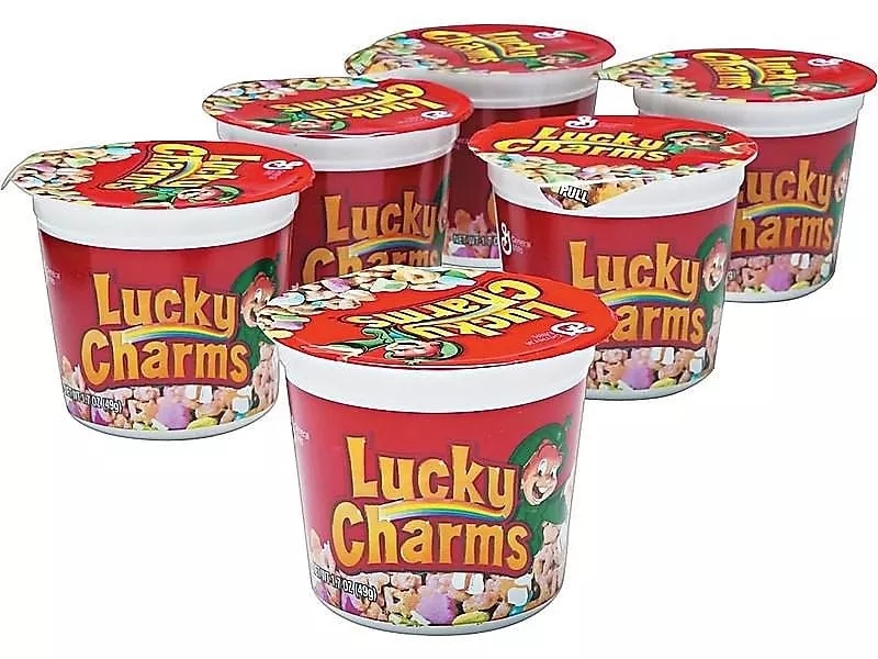 Lucky Charms Cereal, Oats And Marshmallows, 1.7 Oz, 6/Bx (Gem13899)