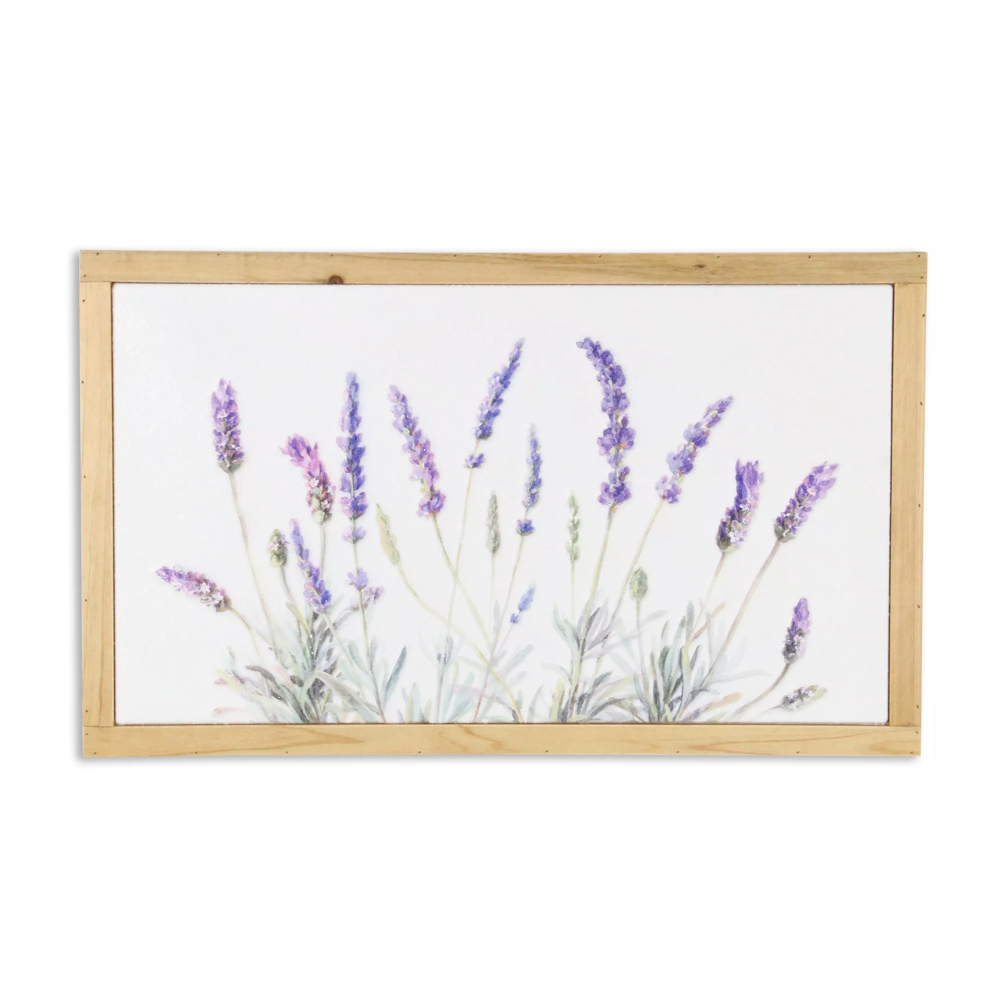 Lyulia Horizontal Flowering Lavender Bouquet Wall Panel
