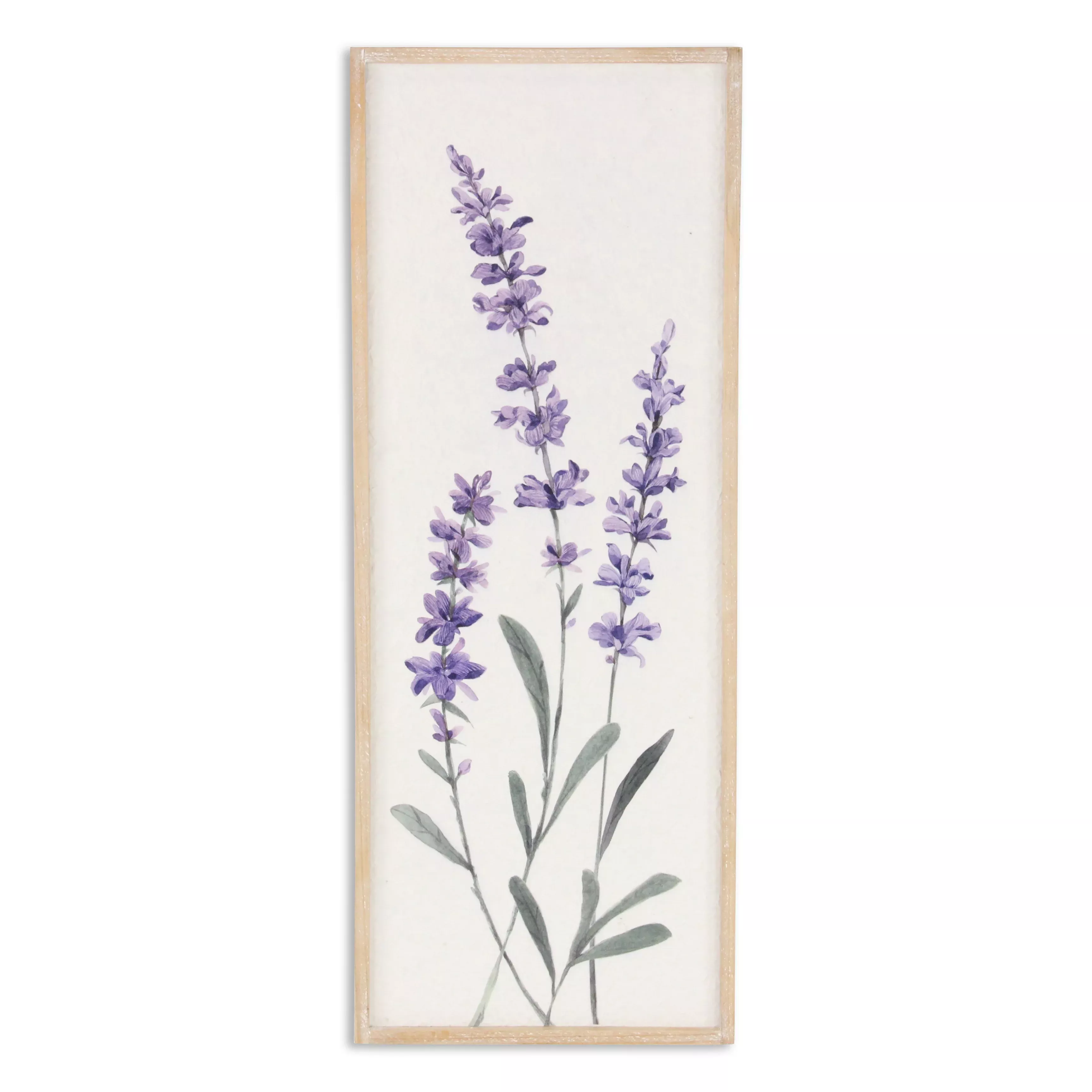 Lyulia Vertical Flowering Lavender Bouquet Wall Panel - Left