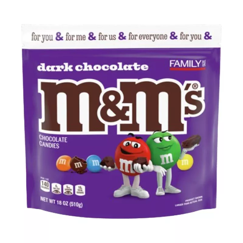 M&M's Dark Chocolate Family Size 18 oz. Bag