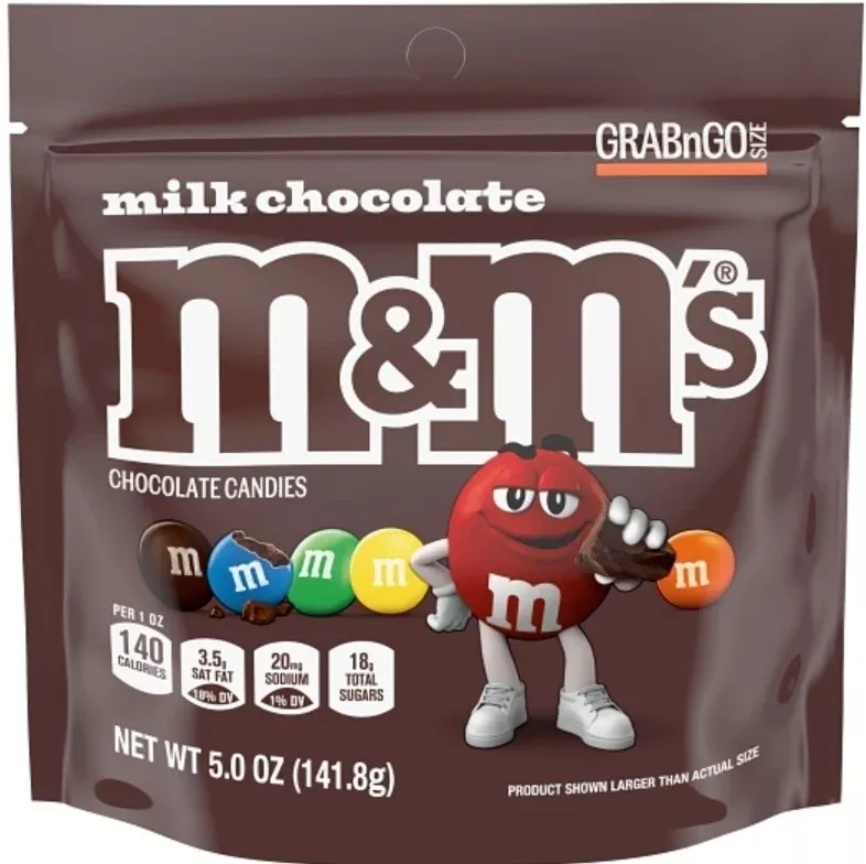 M&M's Plain Chocolate Candies 5 oz