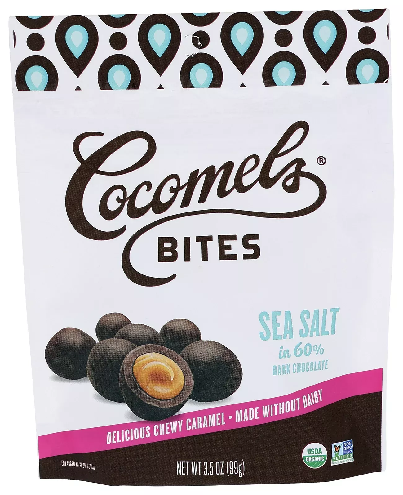 Madhava Cocomels Sea Salt Bites Organic Vegan Bag (case) 3.5 Ounce Size - 6 Per Case