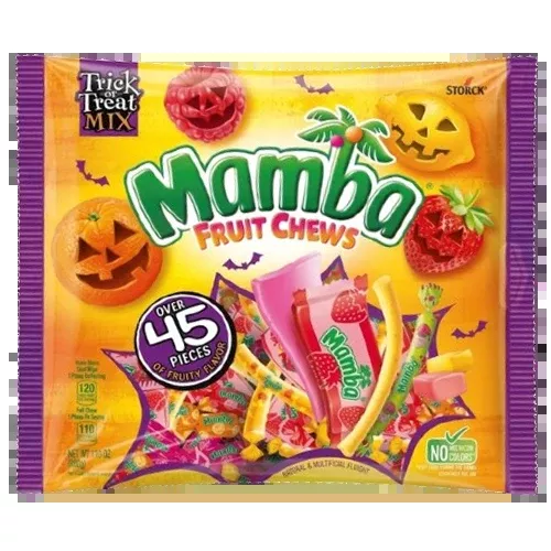 Mamba Halloween Assorted 45 count 17.6 oz. Bag