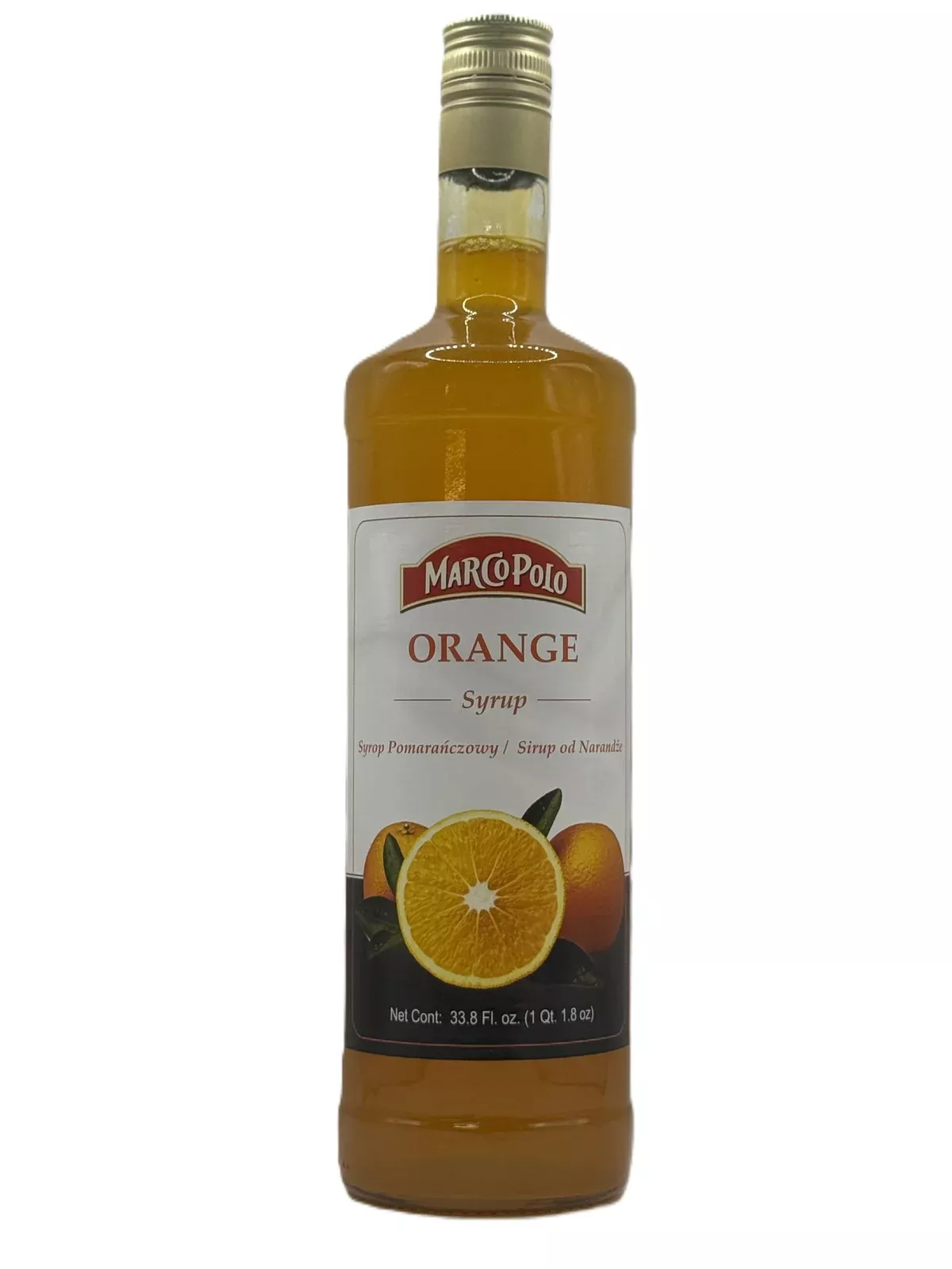 Marco Polo Sun Orange Syrup, 1 Liter | 33.8 fl oz
