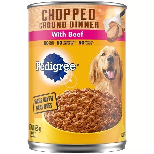 Mars Petcare Pedigree Chopped Ground Dinner Beef Dinner 12 - 22 Ounce