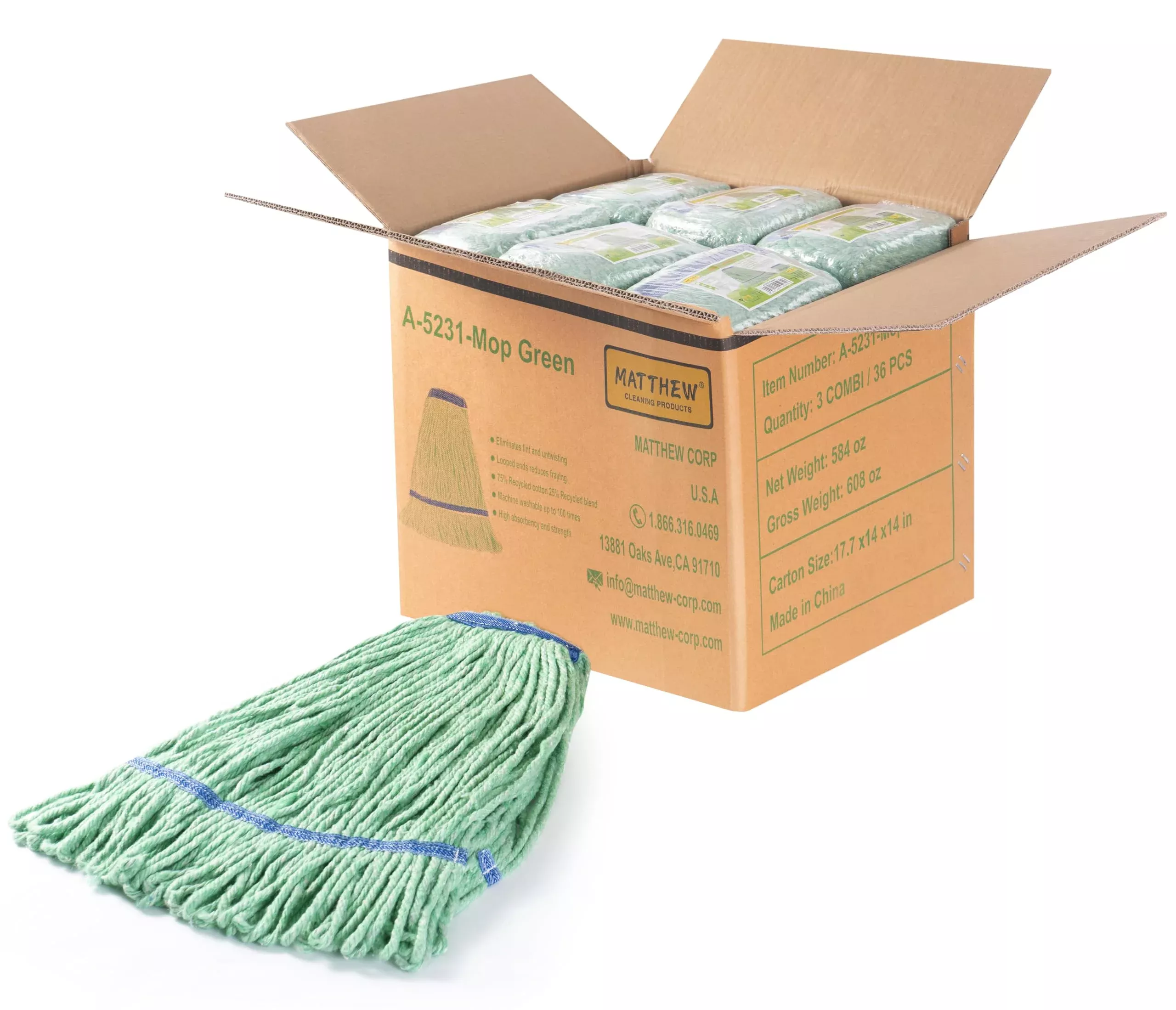 Matthew Cleaning Heavy Duty Mop Head Commercial Replacement For Genera