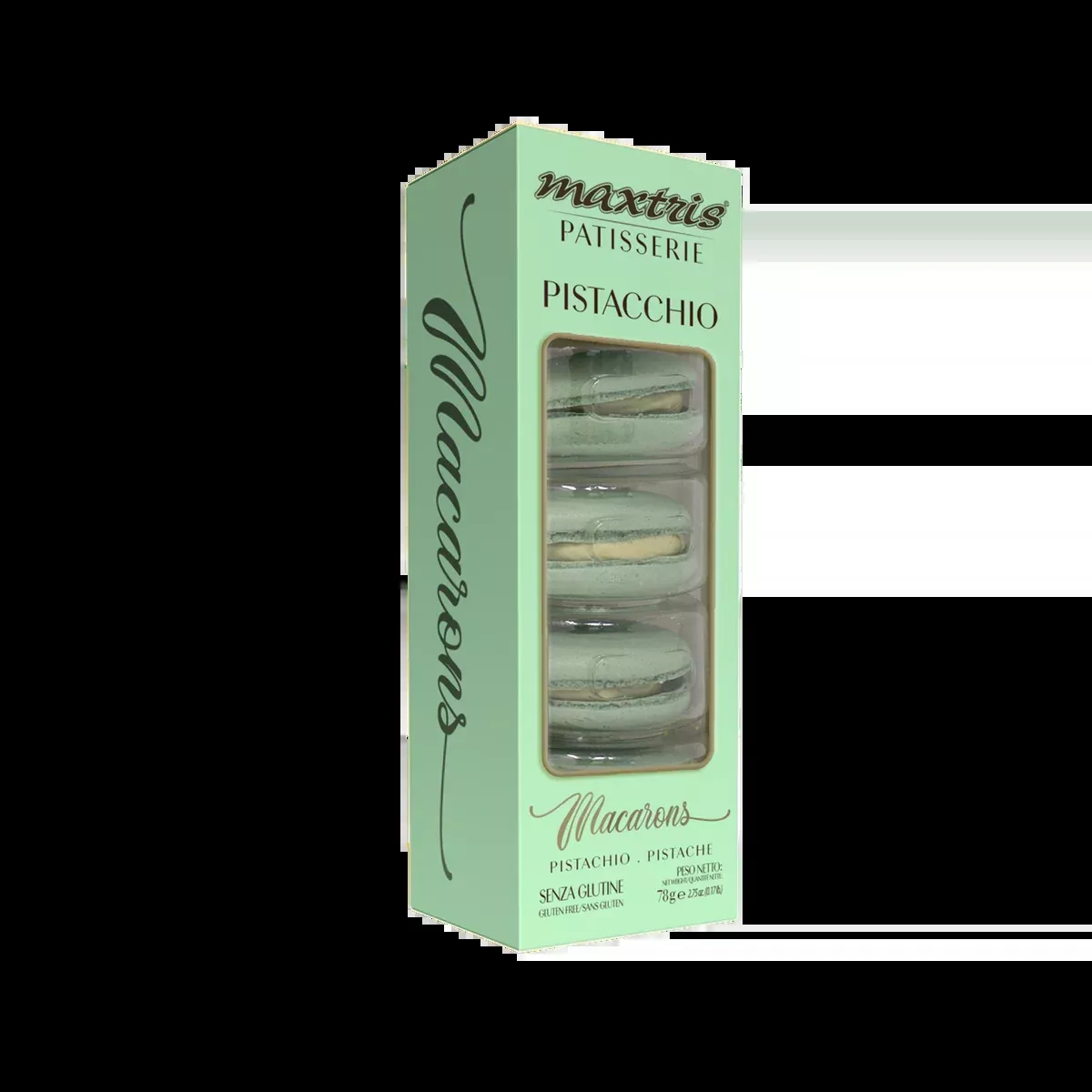Maxtris Macarons Pistachio, 2.75 oz | 78g