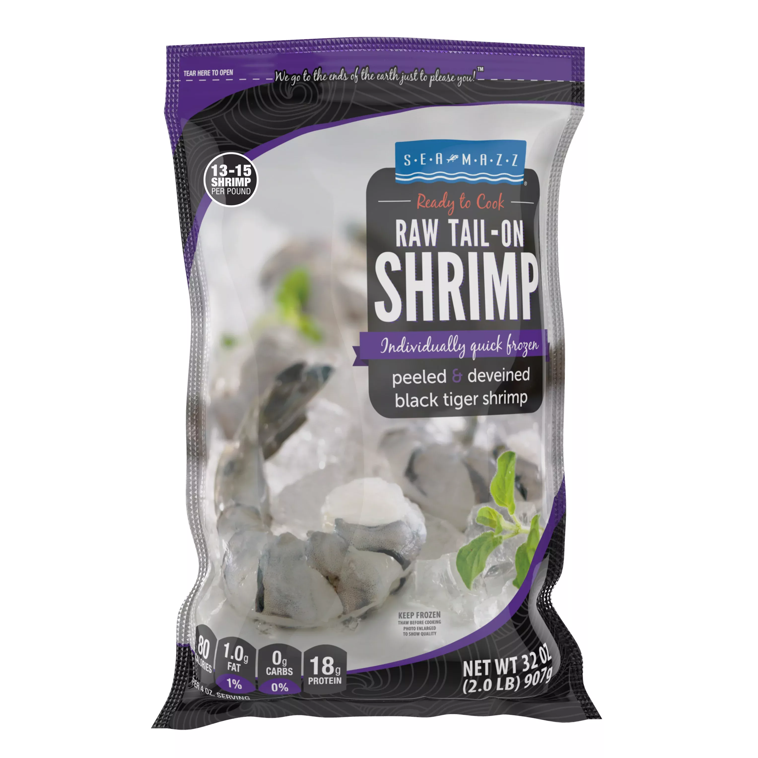 The Mazzetta Company Raw T On Tiger Shrimp (x) 2 Pound Each - 5 Per Case