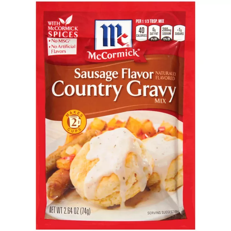 Mccormick Sausage Flavor Country Gravy Mix, 2.64 Oz