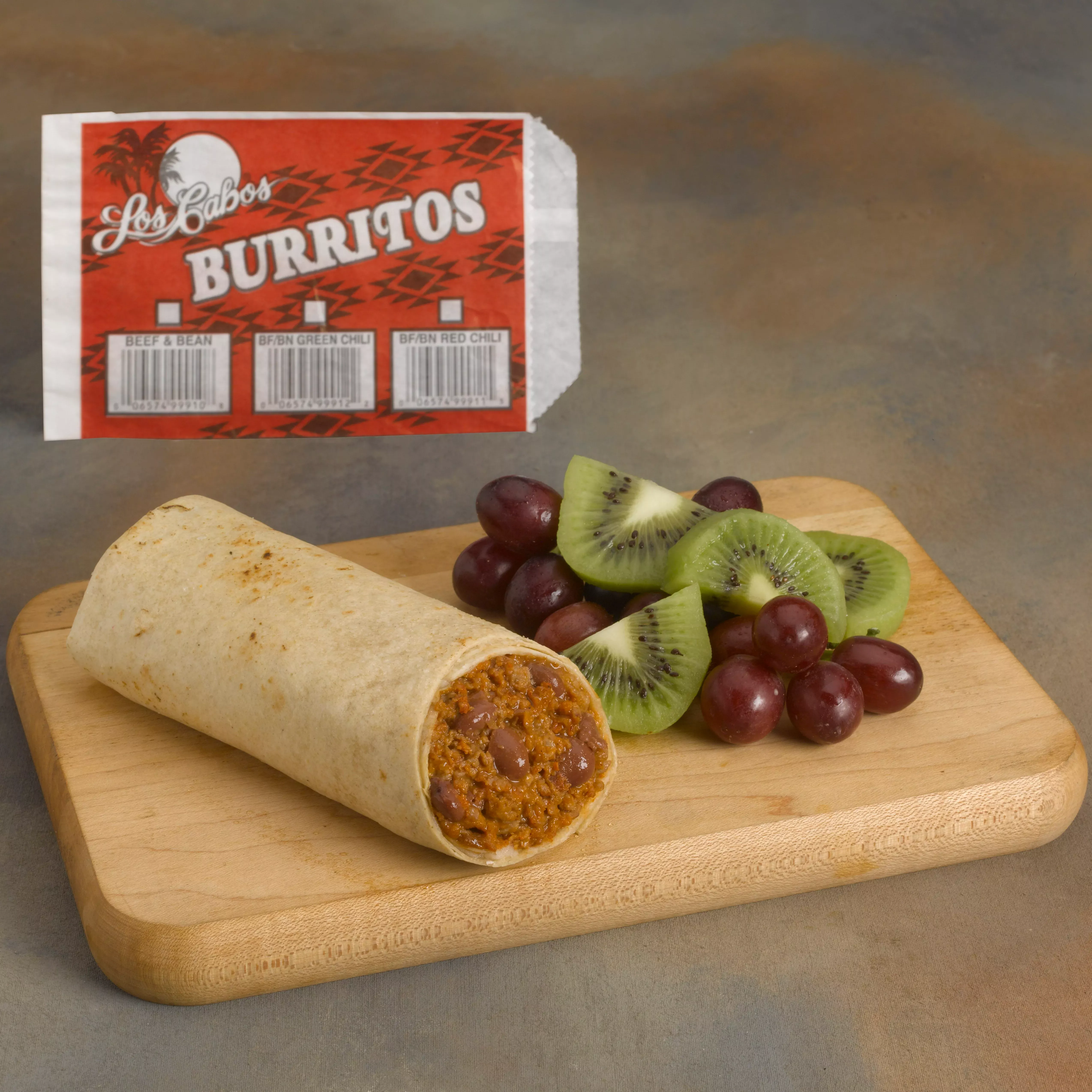 Mci Foods Frozen Los Cabos Beef & Bean Burrito 4 Ounce Size - 72 Per Case