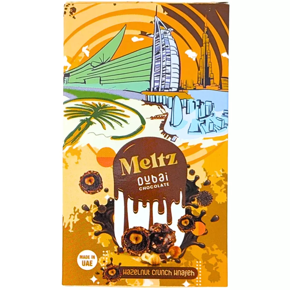 Meltz Dubai Chocolate Hazelnut Crunch Knafeh - 75g