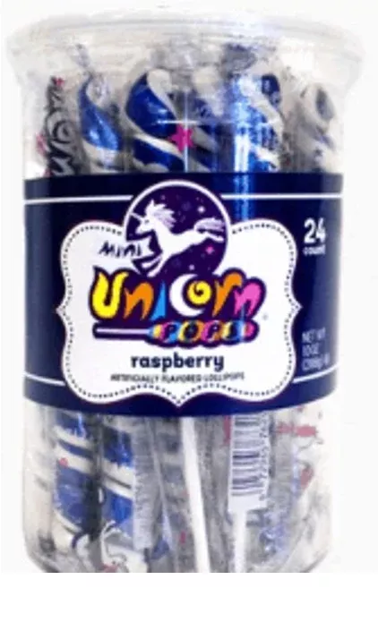 Mini Unicorn Colors Blue Candy - 10 oz 24ct