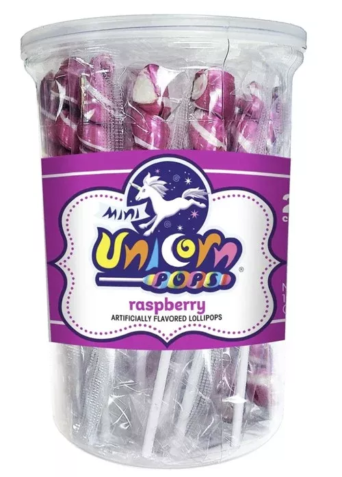 Mini Unicorn Colors Raspberry Candy - 10 oz 24ct