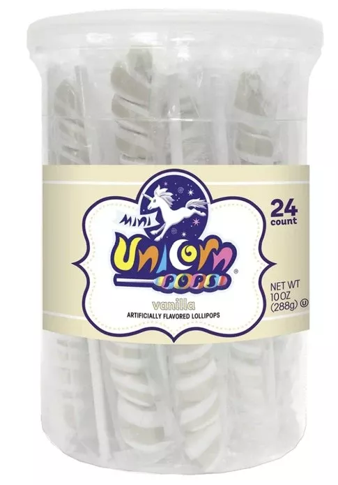Mini Unicorn Colors White Vanilla Candy - 10 oz 24ct