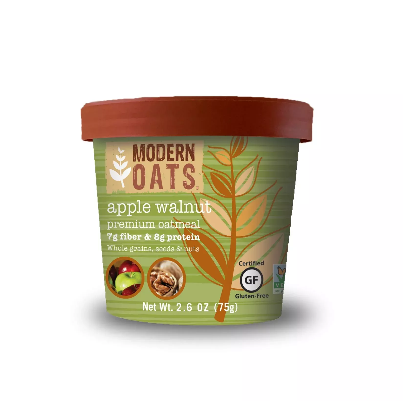 Modern Oats Apple Walnut Oatmeal, 2.6 Ounce (Pack Of 12)