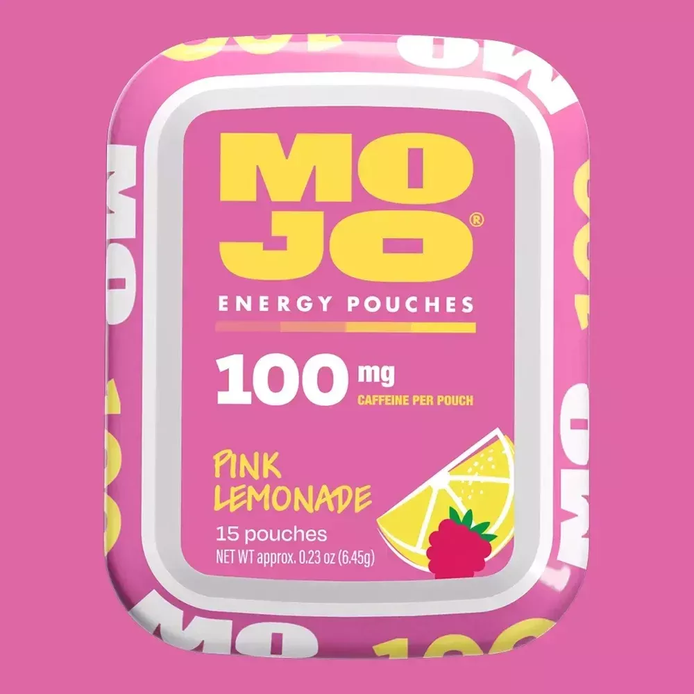 Mojo Pink Lemonade Energy Pouches – 100mg, 5-Pack