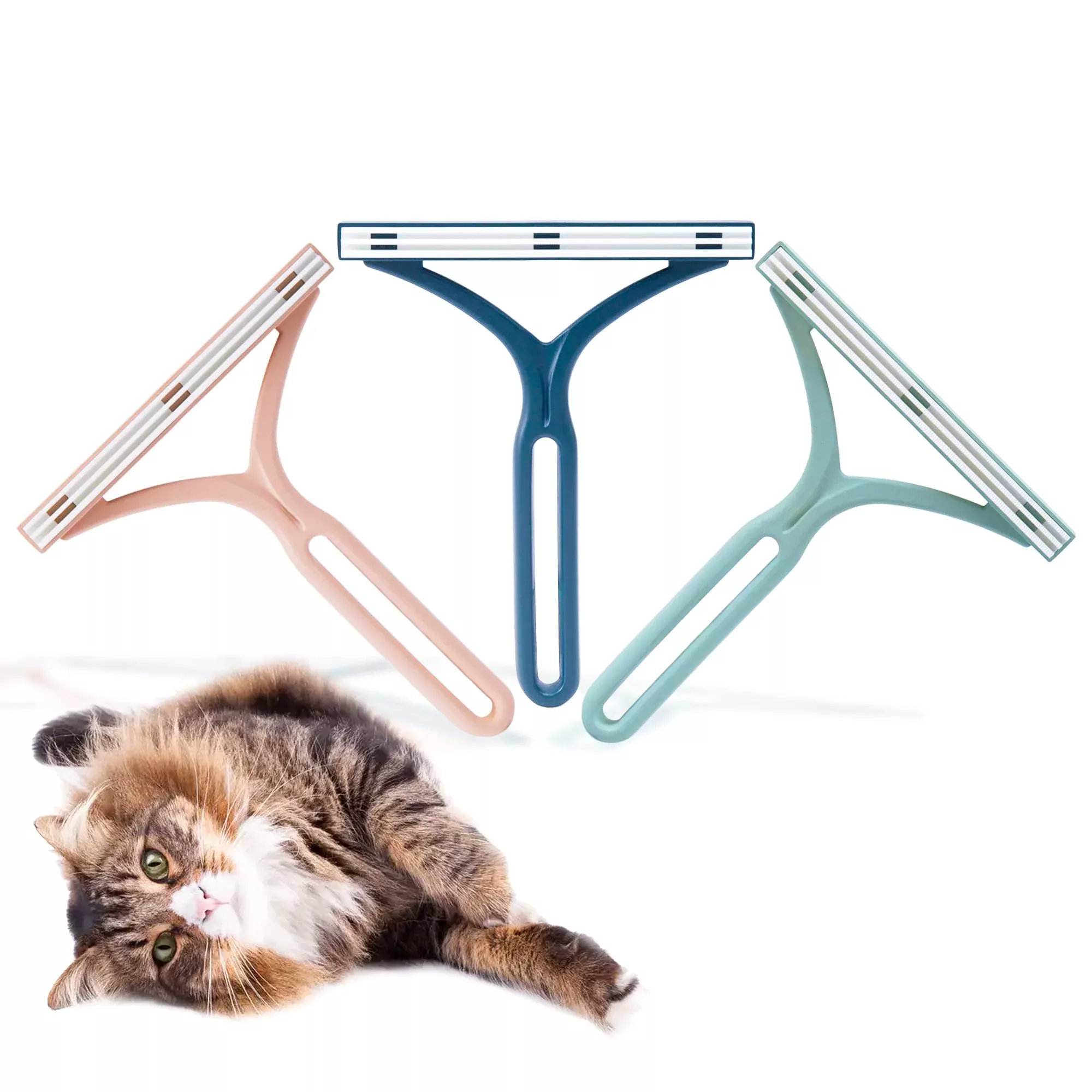 Mollypaws Pet Hair Remover For Couch, Carpet Scraper Fur Removal Tool
