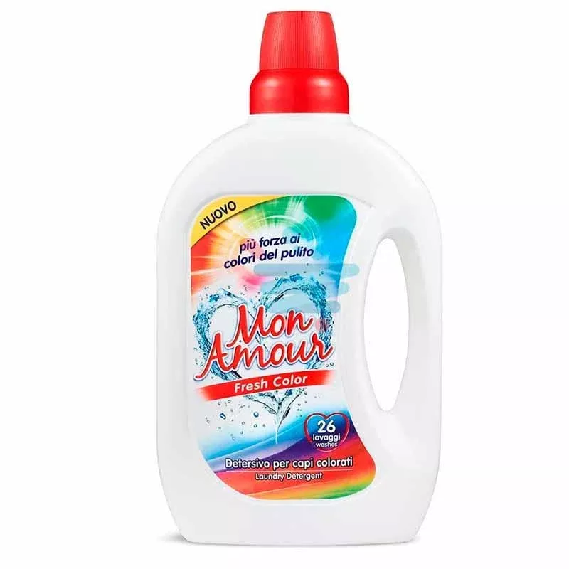 Mon Amour Detergent for Washing Machine Active Color, Lavatrice, 26 Loads, 1.560 Liter