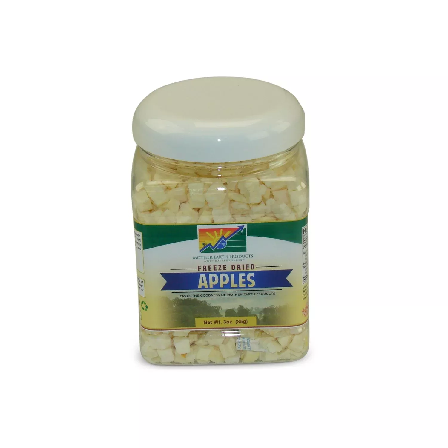 Mother Earth Products Freeze Dried Apples, Net Wt 3Oz (85G)