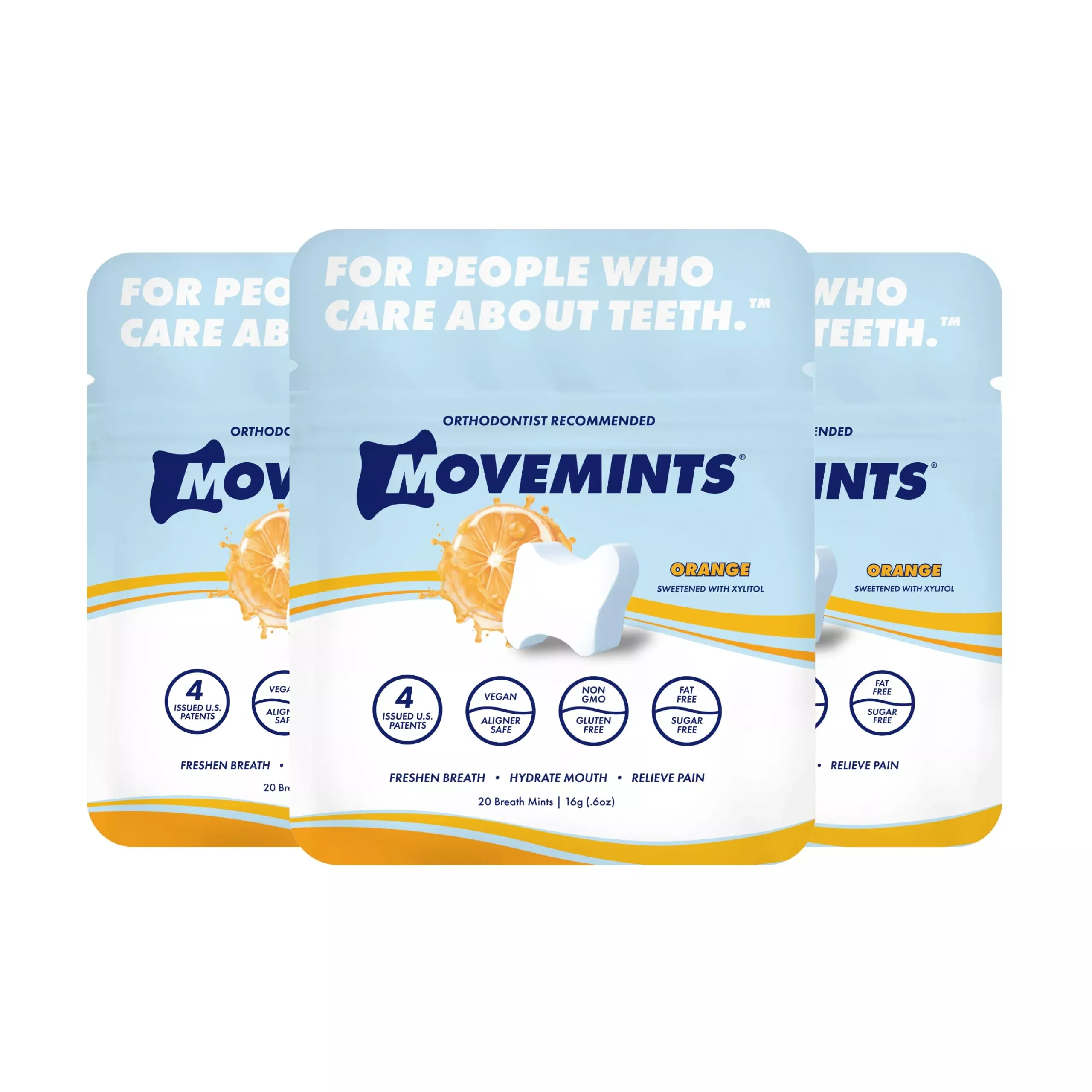 Movemints Clear Aligner Mints - Patented Aligner Seating Mints - Edible Alternative To Aligner Chewies - Xylitol Mints For Dry Mouth - Mint Chocolate (7 Pack)
