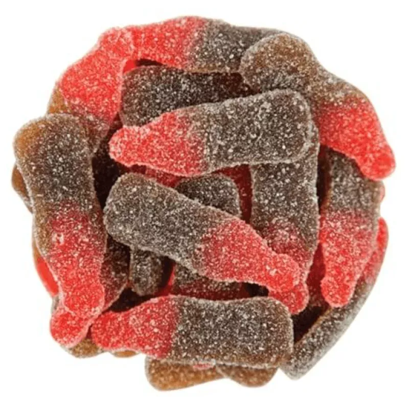 (N-A NO ETA)Verburg Small Sour Cherry Cola Soda Bottles 6.6lb