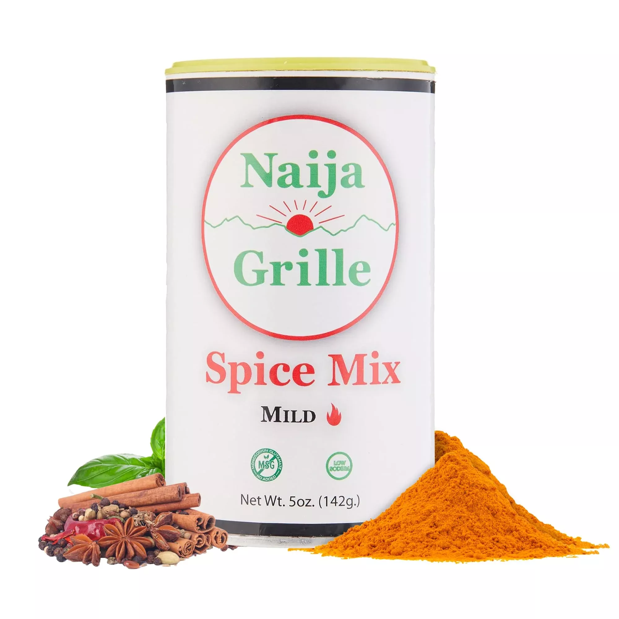 Naija Grille Seasoning - Mild - All Purpose Spice Mix For Chicken, Beef, Fish, Vegetables, And More - Elevate Flavor With Versat