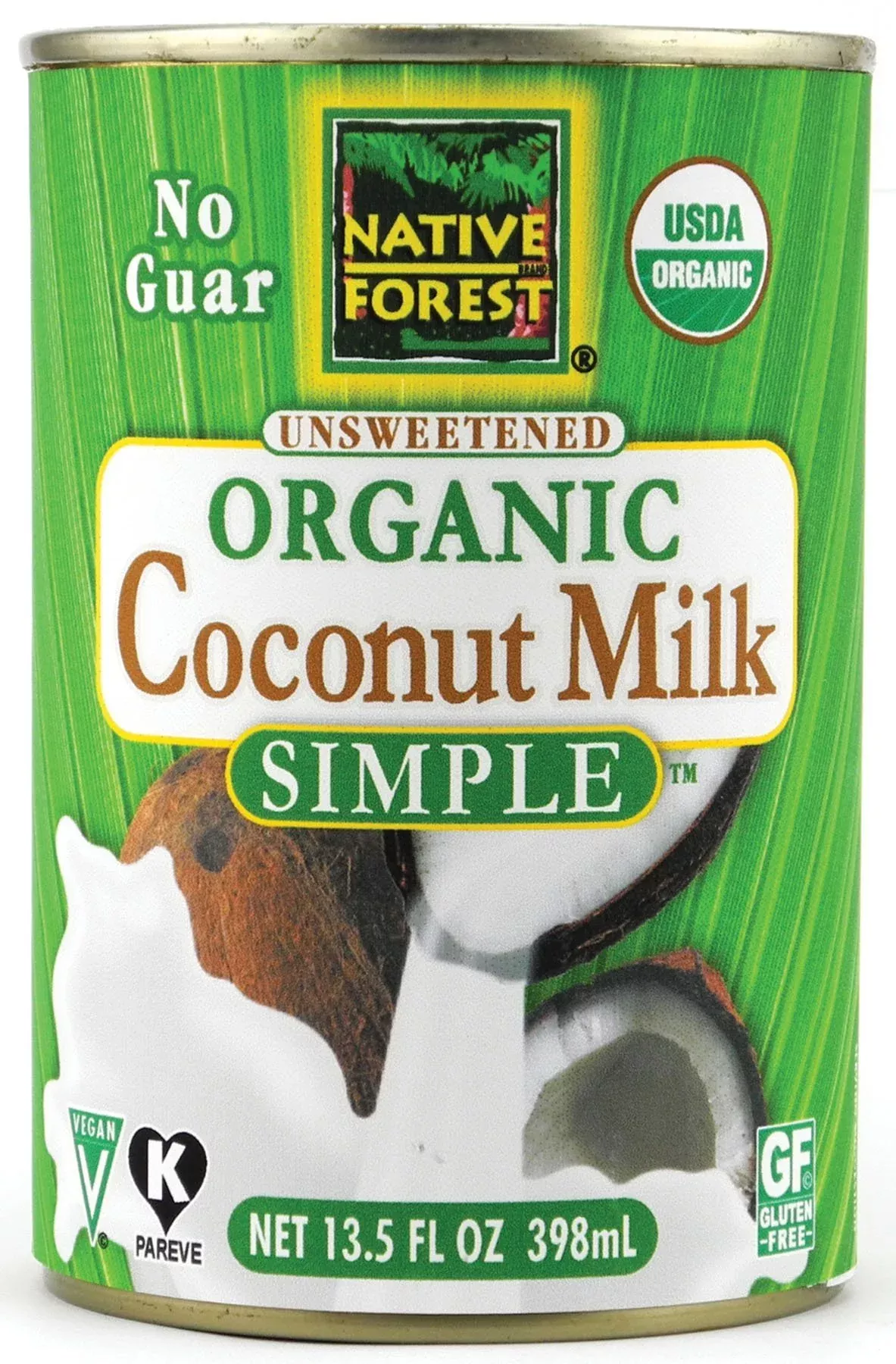Native Forest Organic Coconut Milk Unsweetened - Coconut Milk Canned, Unsweetened Coconut Milk Organic, Simple - 13.5 Fl Oz (Pack Of 3)