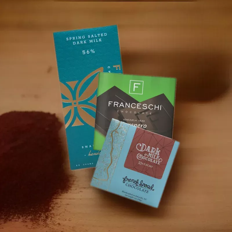“not so dark” craft chocolate combination kit
