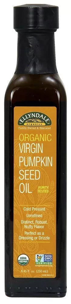 Now Foods, Organic Virgin Pumpkin Seed Oil, Cold-Pressed, Unrefined, Distinct Robust, Nutty Flavor, Certified Non-Gmo, 8.45-Ounce