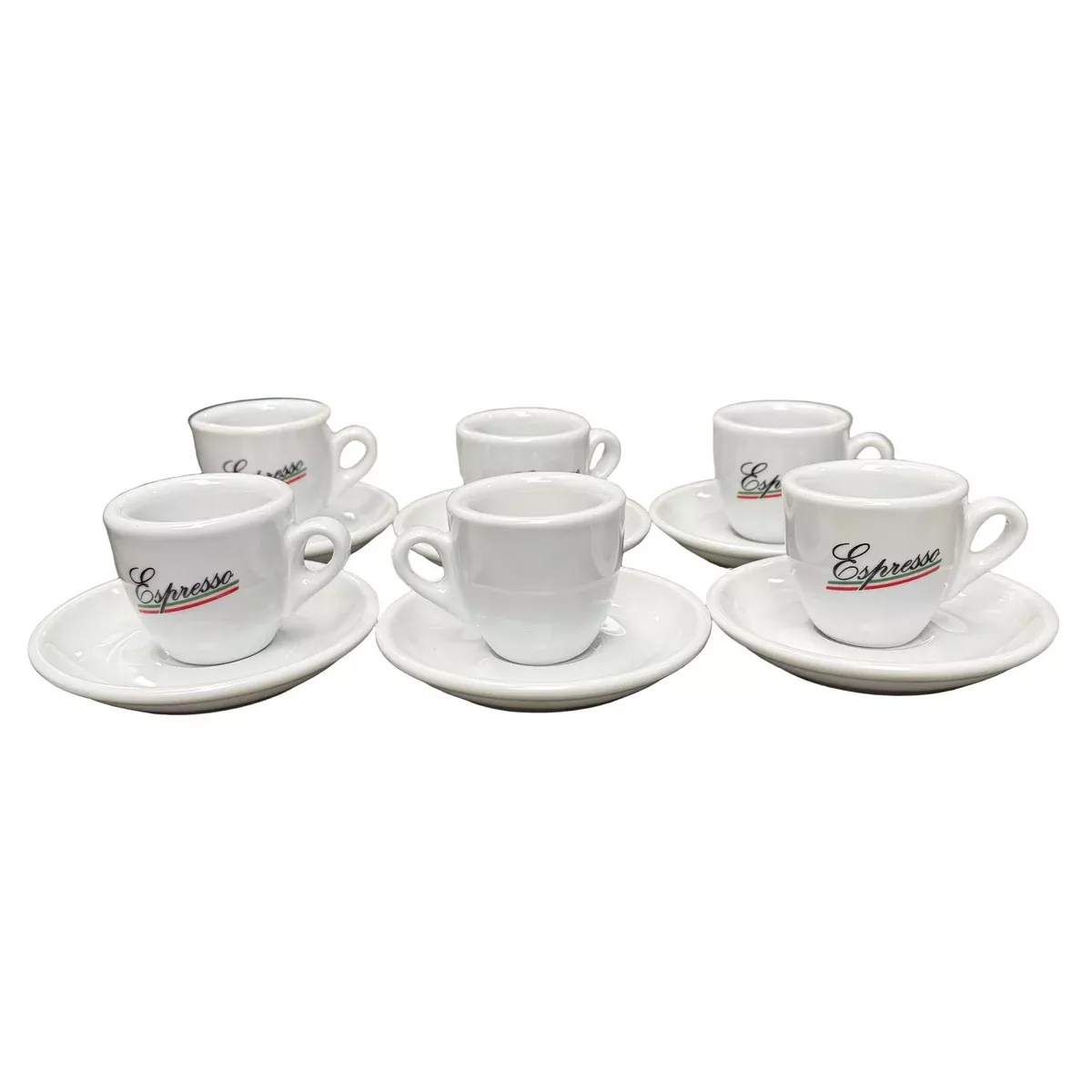 Nuova Point Palermo Espresso Cups & Saucers - Espresso imprinted