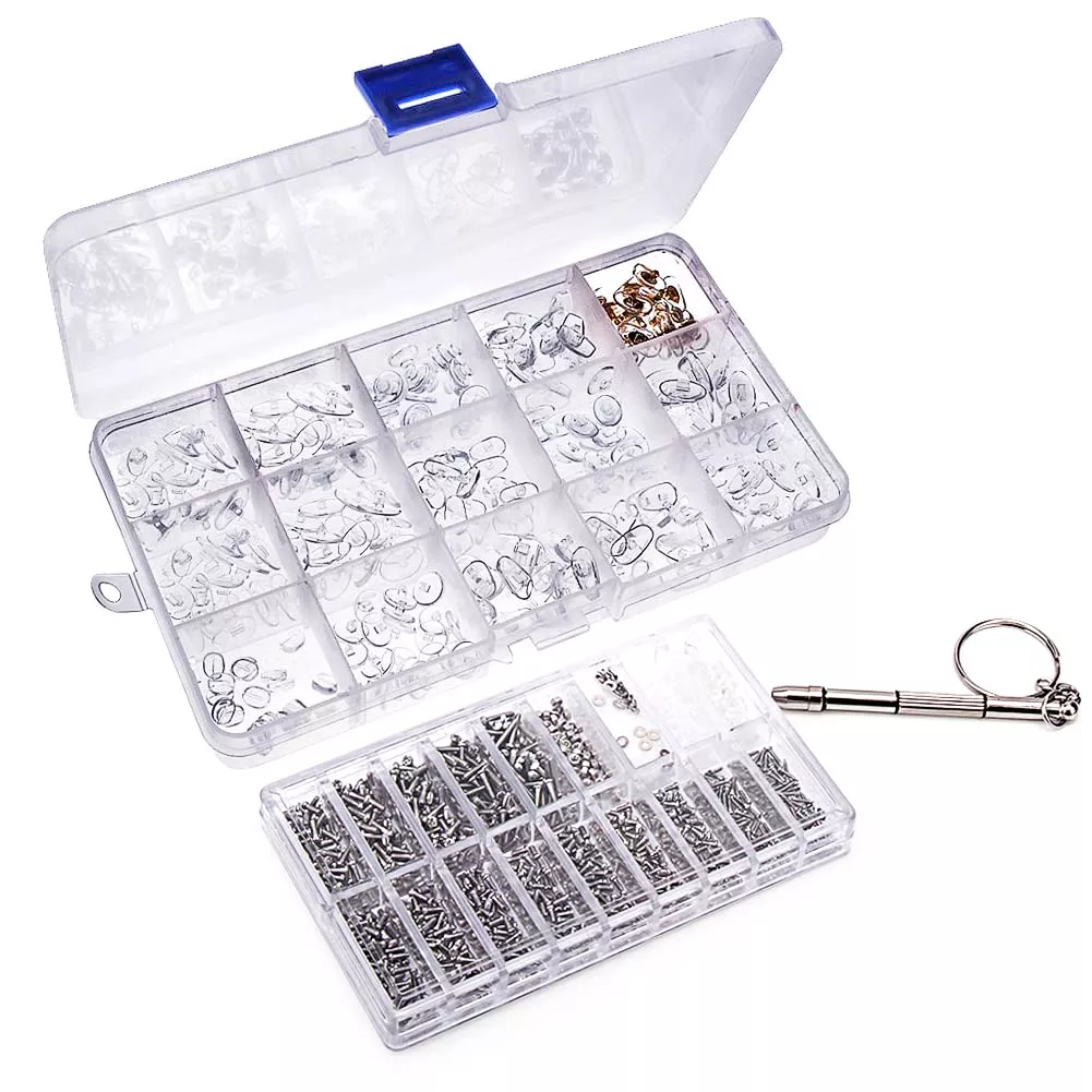 Ofone Eyeglass Repair Kit, Eye Glass Repair Kit With 1000Pcs Tiny Meta