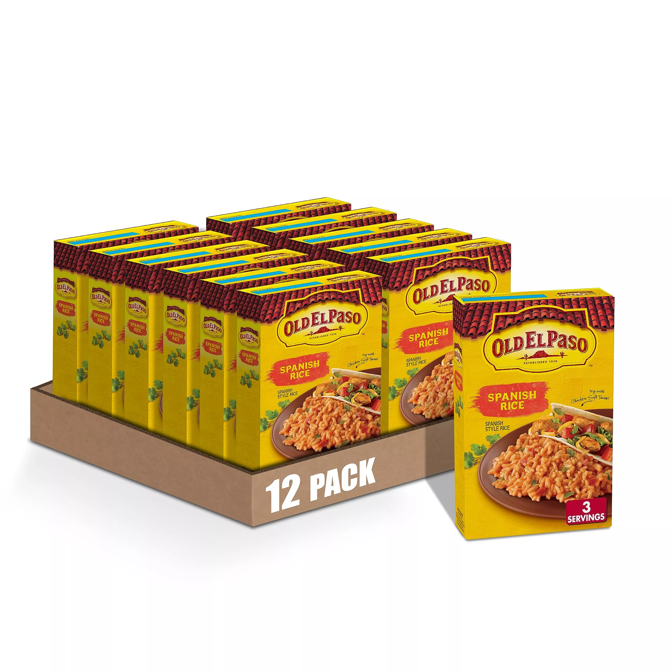 Old El Paso Spanish Rice, 7.6 Oz. (Pack Of 12)
