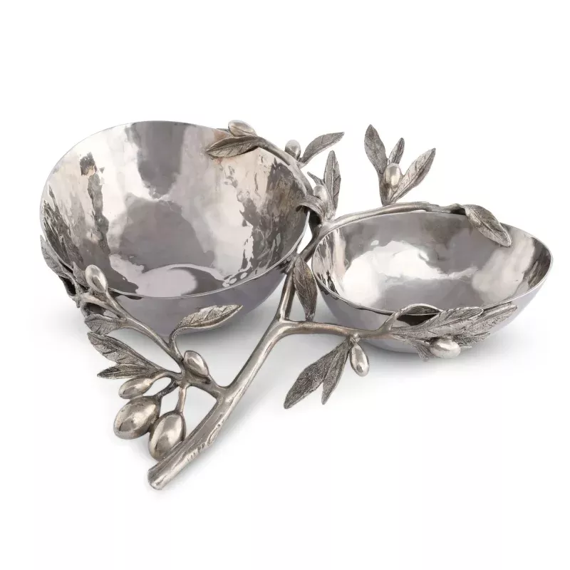 Olive Double Serving Bowl