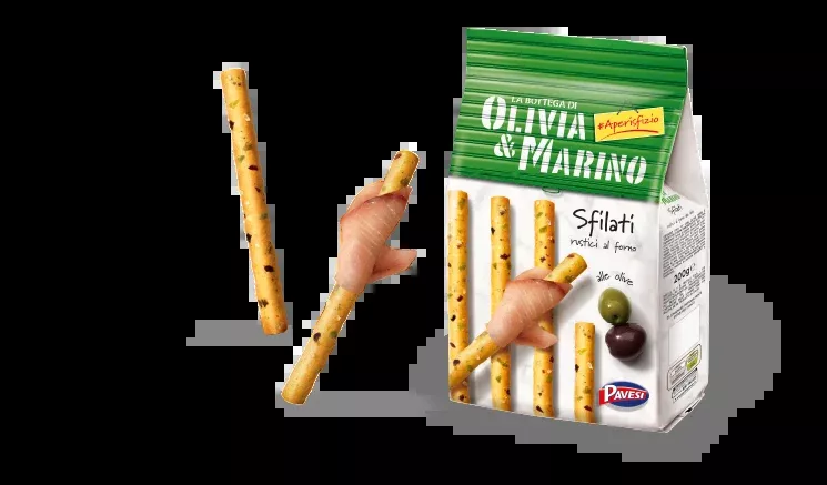 Olivia & Marino Breadsticks Sfilati Olive, 200g