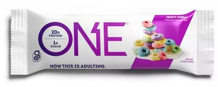 One Bar Fruity Cereal Protein Bar - 12ct