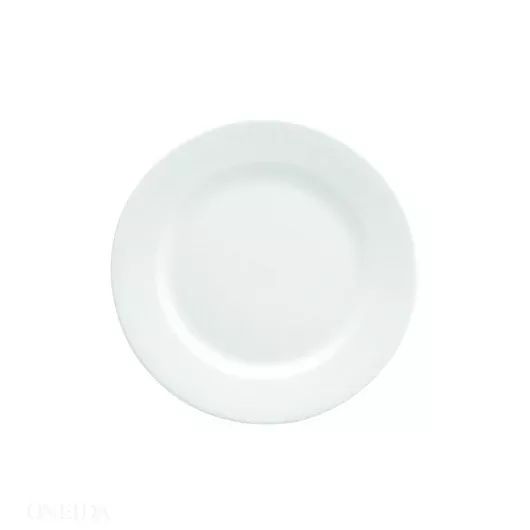 Oneida Buffalo Bright White Rolled Edge 9.75" Plate 1 - 24 Each - 1 Per Case
