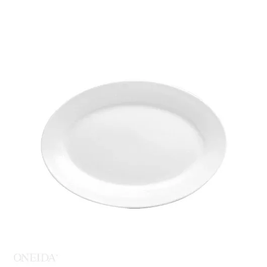 Oneida Buffalo Bright White Rolled Edge Platter 9 5/8" 1 - 12 Each - 1 Per Case