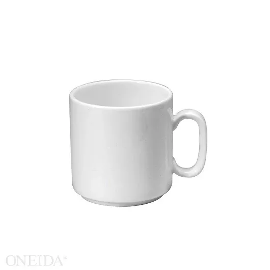 Oneida Buffalo Bright White Stacking Mug 9 Ounce 36-1 Each
