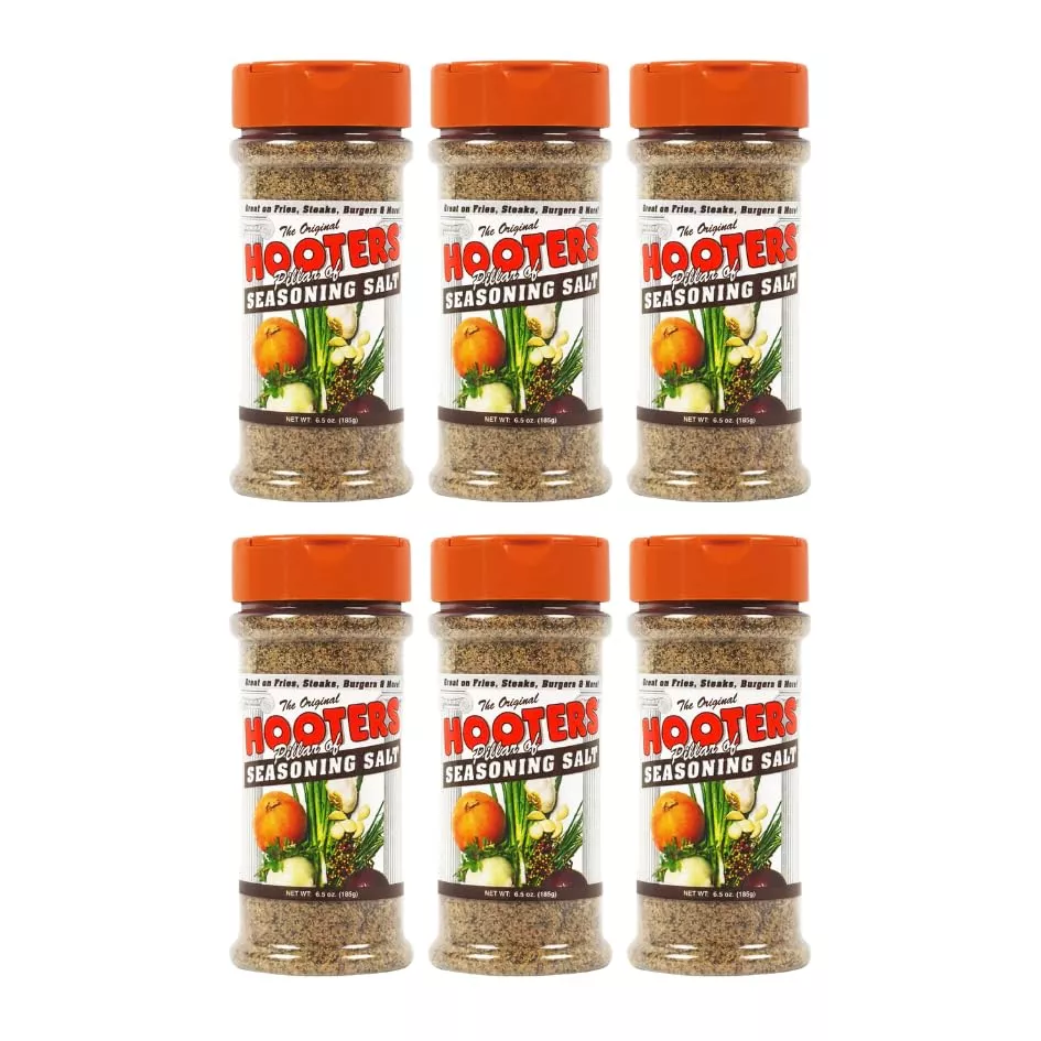 The Original Hooters Seasoning Salt - Garlic & Onion Flavored Blend For Every Dish - Versatile Use For Fries, Meats, Soups, Sala