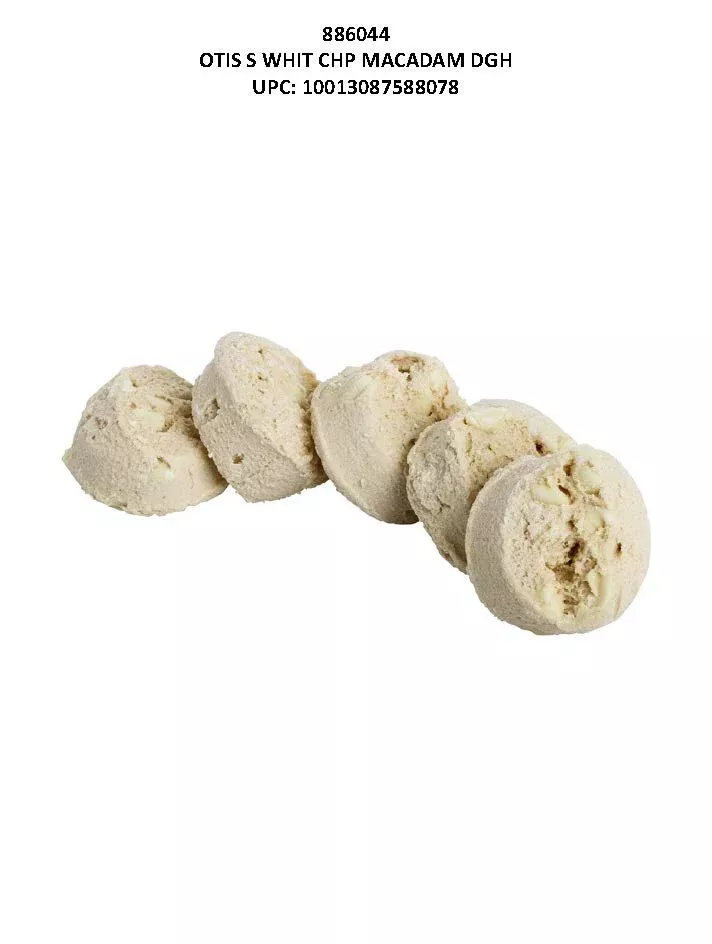 Otis Spunkmeyer Cookie Dough White Chocolate Chip Macadamia 240ct