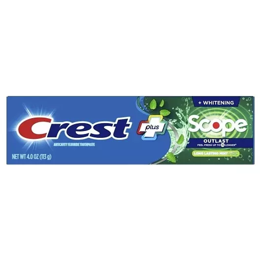 P&g Retail- Health & Beauty Crest Toothpaste Whitening & Scope Outlast 2 - 12 - 4 Ounce