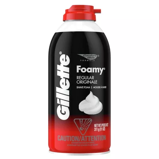 P&g Retail- Health & Beauty Gillette Shaving Cream Foamy Regular 2 - 6 - 11 Ounce